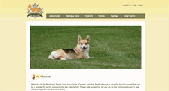 Desktop Screenshot of pembrokewelshcorgis.ca